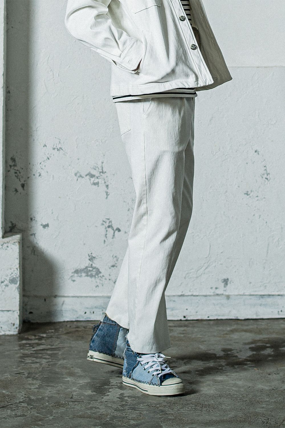 RESOUND CLOTHING - EX DENIM JERSEY WIDE PT / EXデニム