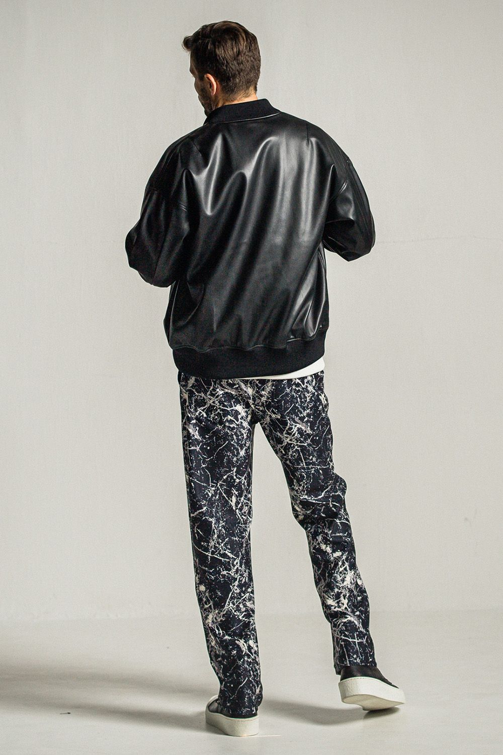 LEATHER VARSITY JACKET / レザー バーシティ ジャケット