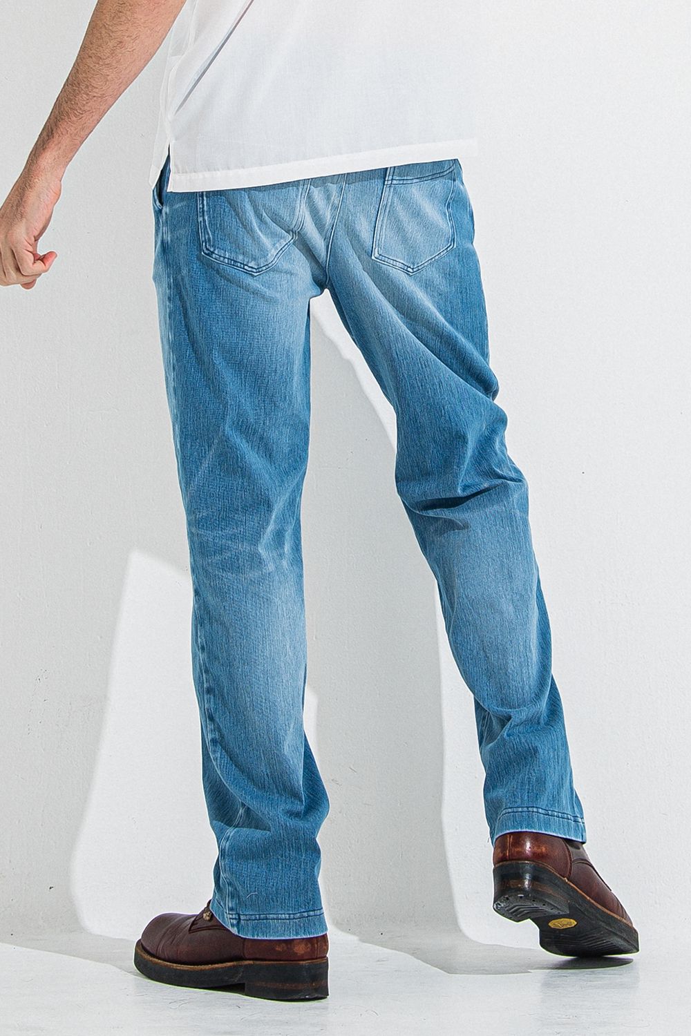DENIM JERSEY WIDE PT / デニム ジャージ ワイド パンツ