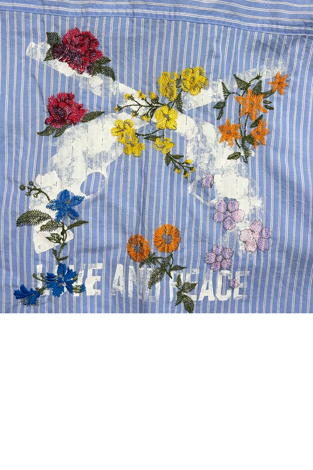 STRIPES SHIRT FLOWER / ストライプ シャツ フラワー