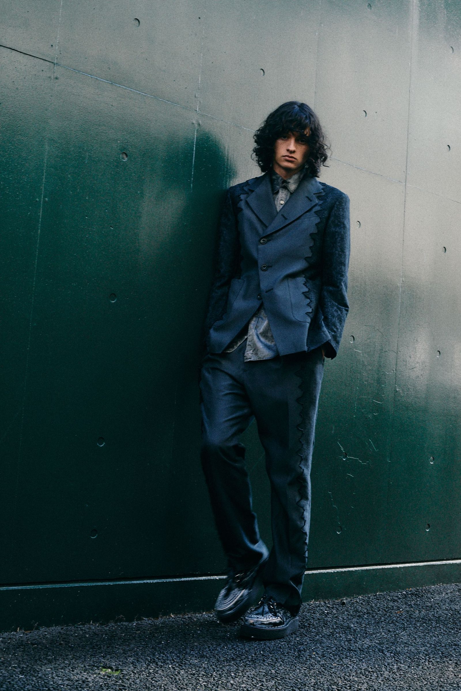 Lace jacquard trousers / レース ジャガード トラウザーズ
