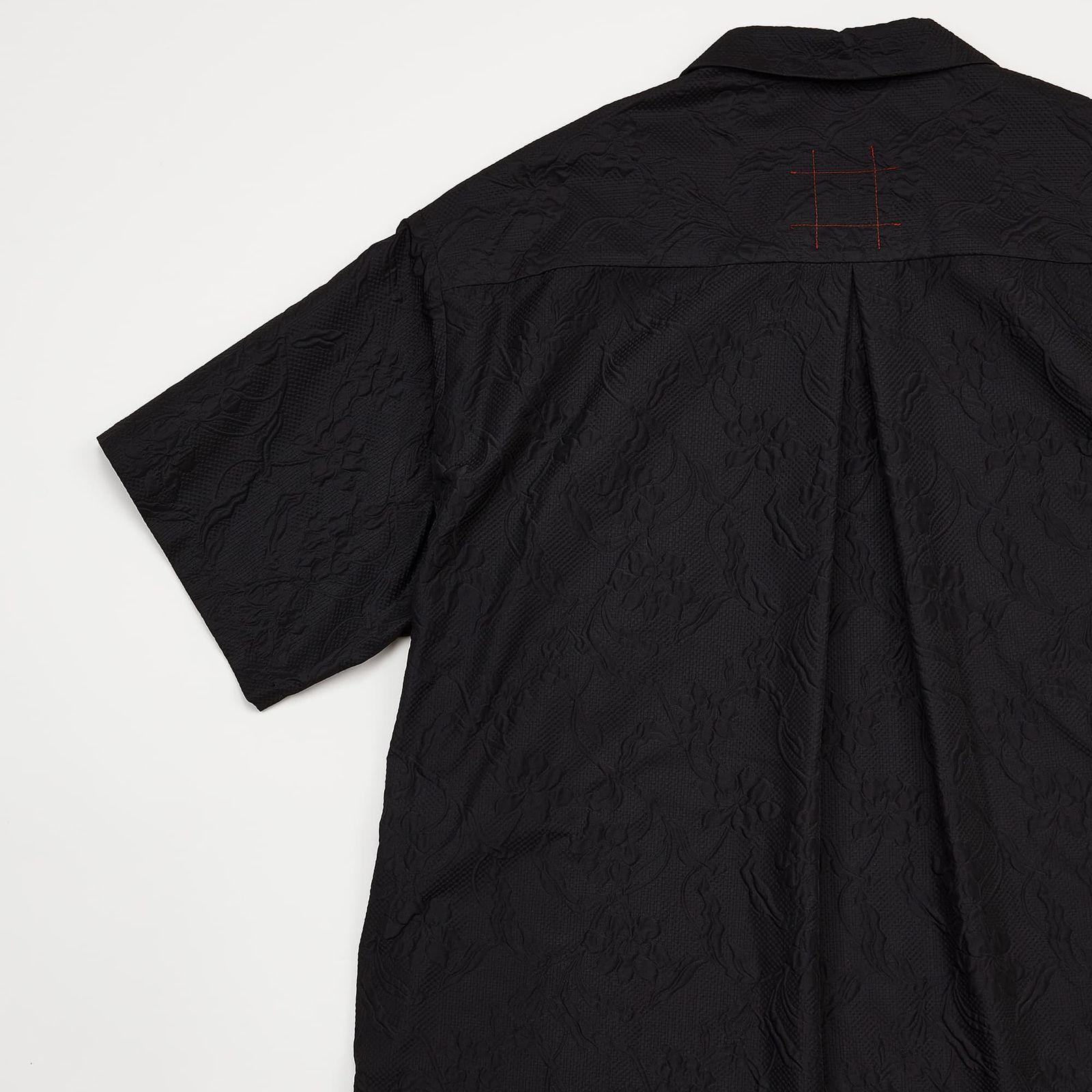 Embossing S/S open collar SH / エンボス ショートスリーブ オープンカラー シャツ