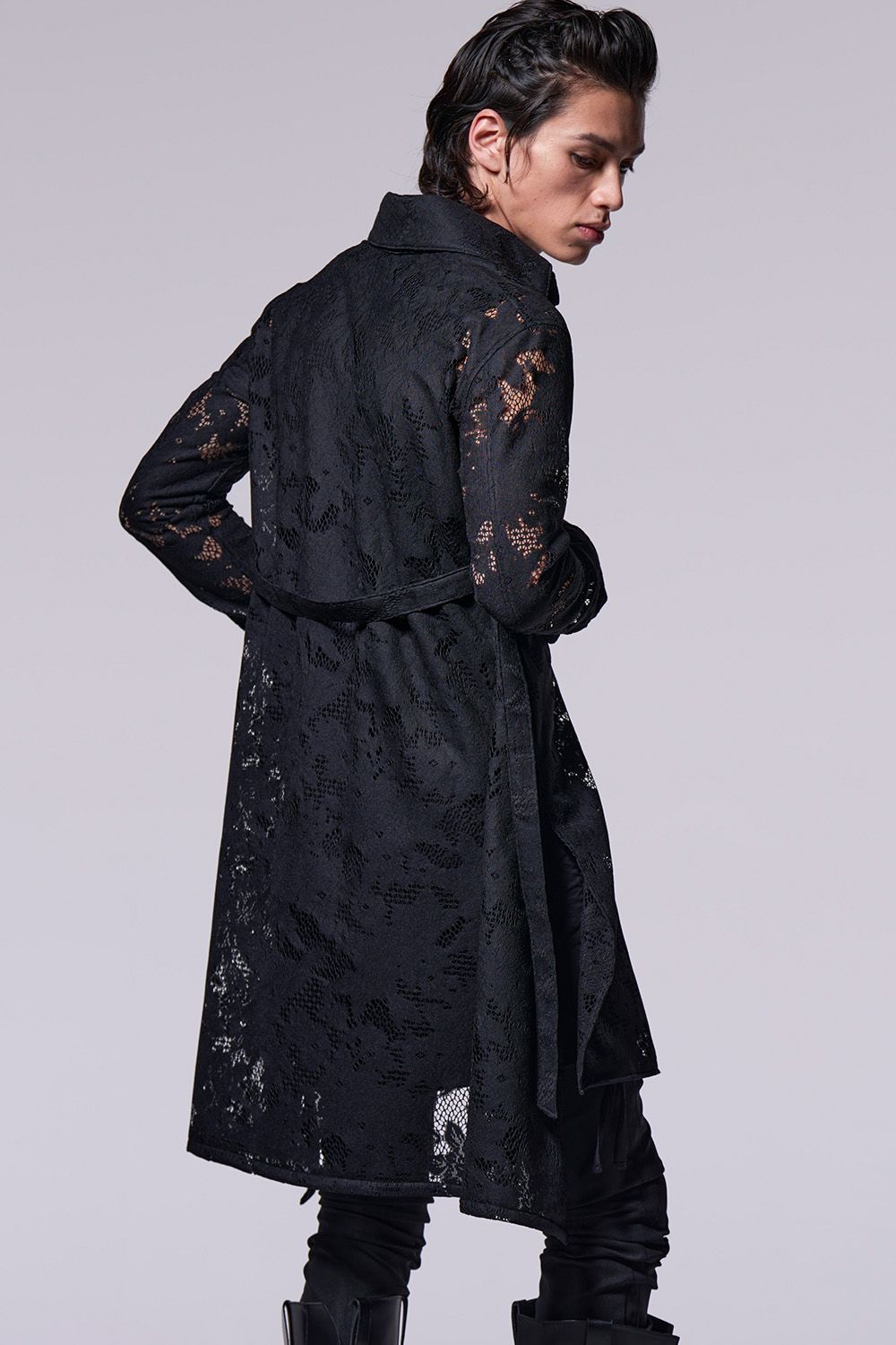 Matte Lace Flare Shirt / マット レース フレア シャツ