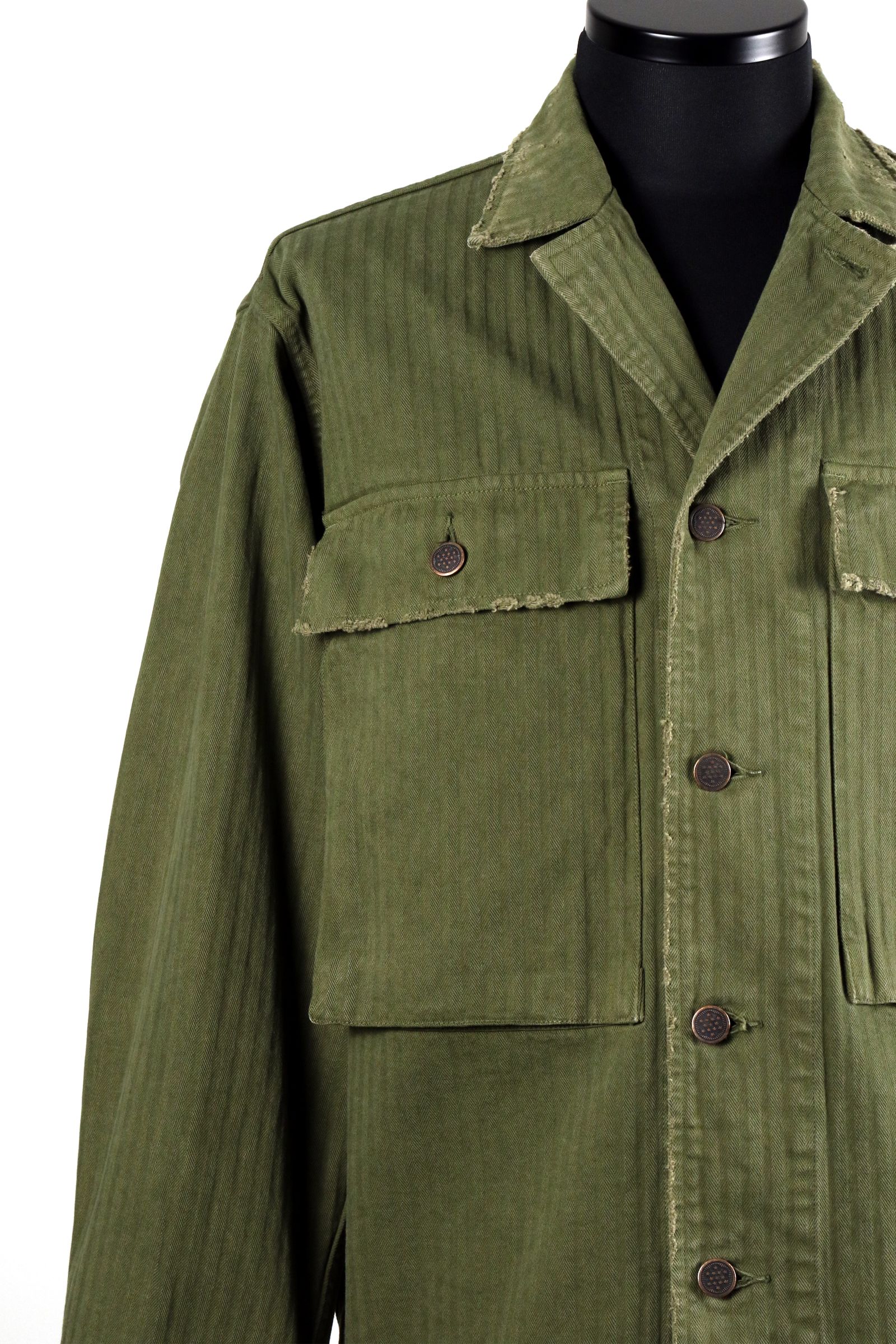 ORGANIC COTTON HERRINGBONE M-43 JACKET / オーガニックコットン ヘリンボーン M-43 ジャケット