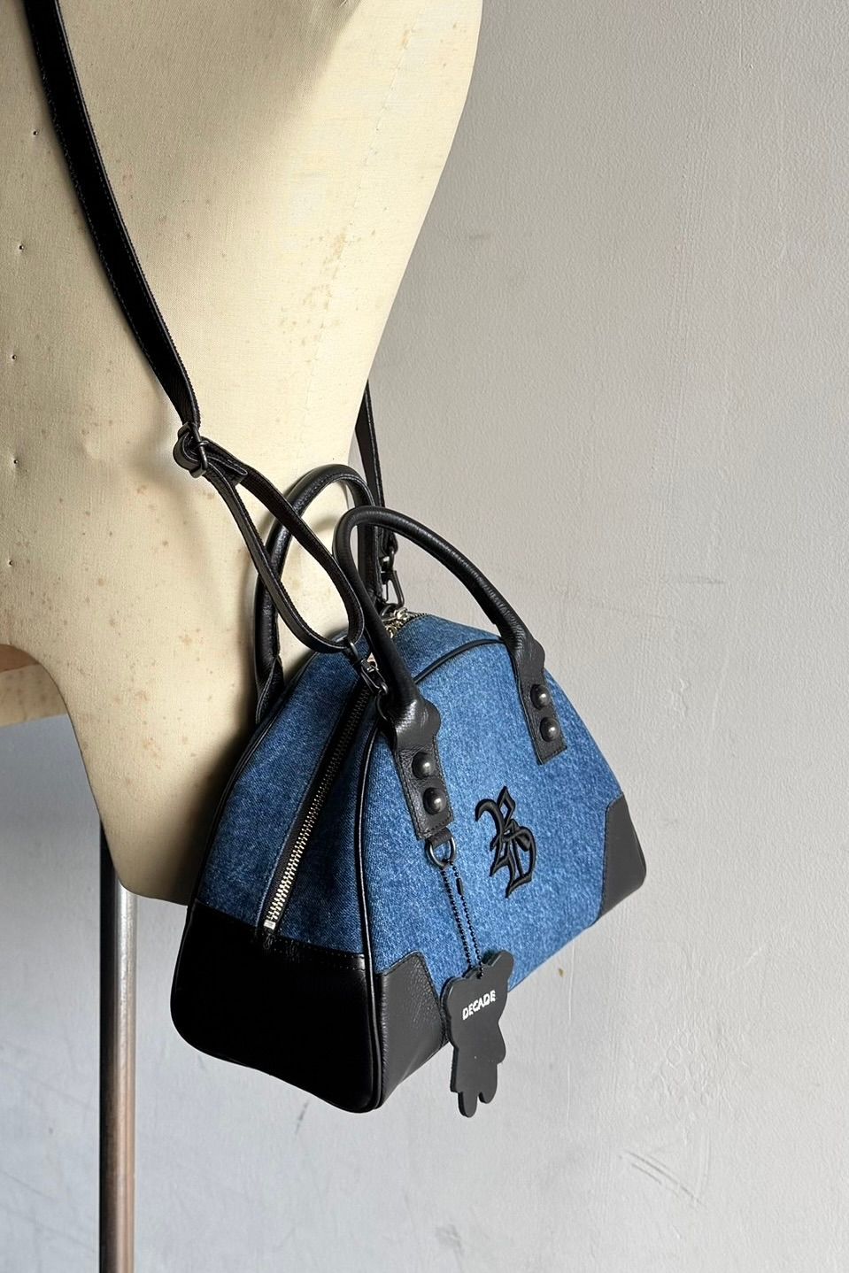 DENIM MINI BOSTON BAG / DECADEコラボ デニムミニボストンバッグ