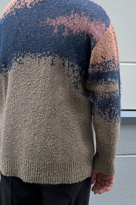 meagratia Lace tape denim BL Style②