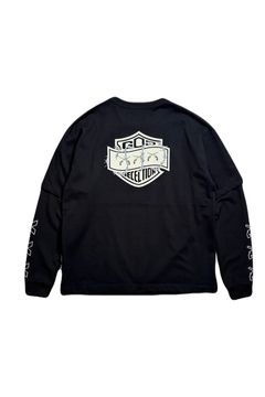 GOD SELECTION XXX × roarguns TRIPLE GUNS EMBLEM LAYERED T-SHIRT / ゴッドセレクション ロアーガンズ コラボレーション レイヤード ロングスリーブT