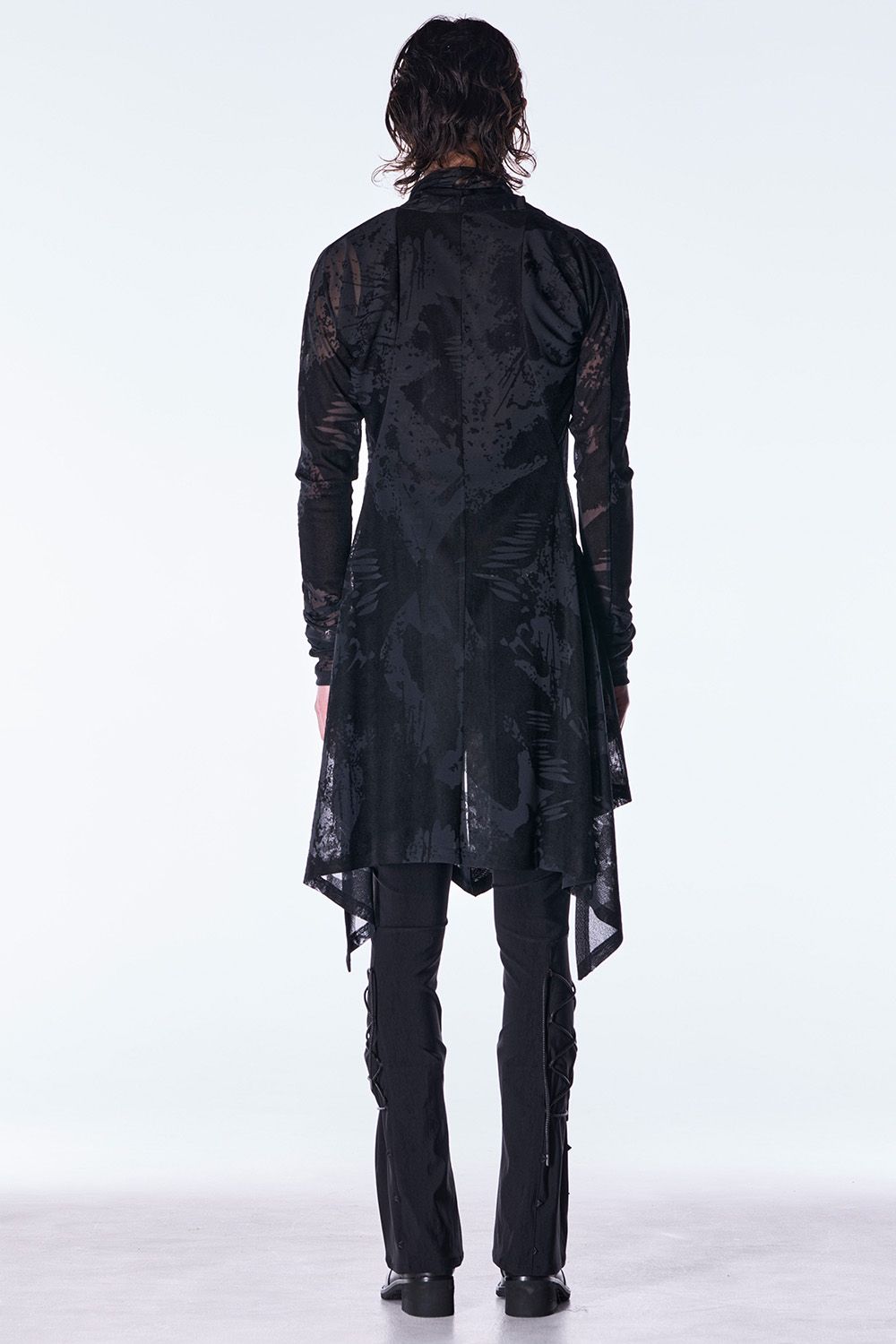 High Tension Jersey Lace Up Flare Pants / ハイテンション ジャージ レースアップ フレア パンツ