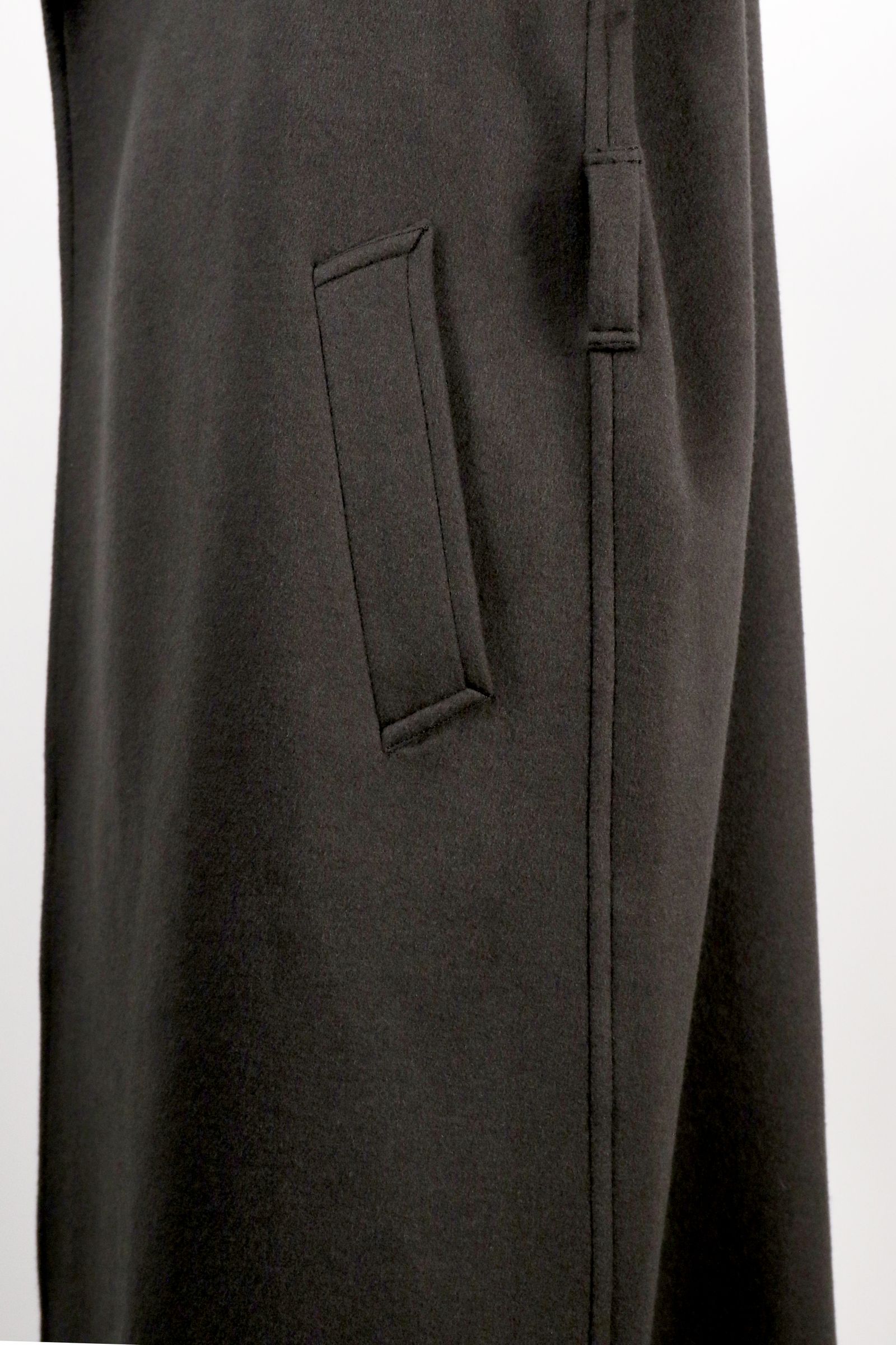 STAND COLLAR BELTED COAT / スタンド カラー ベルテッド コート