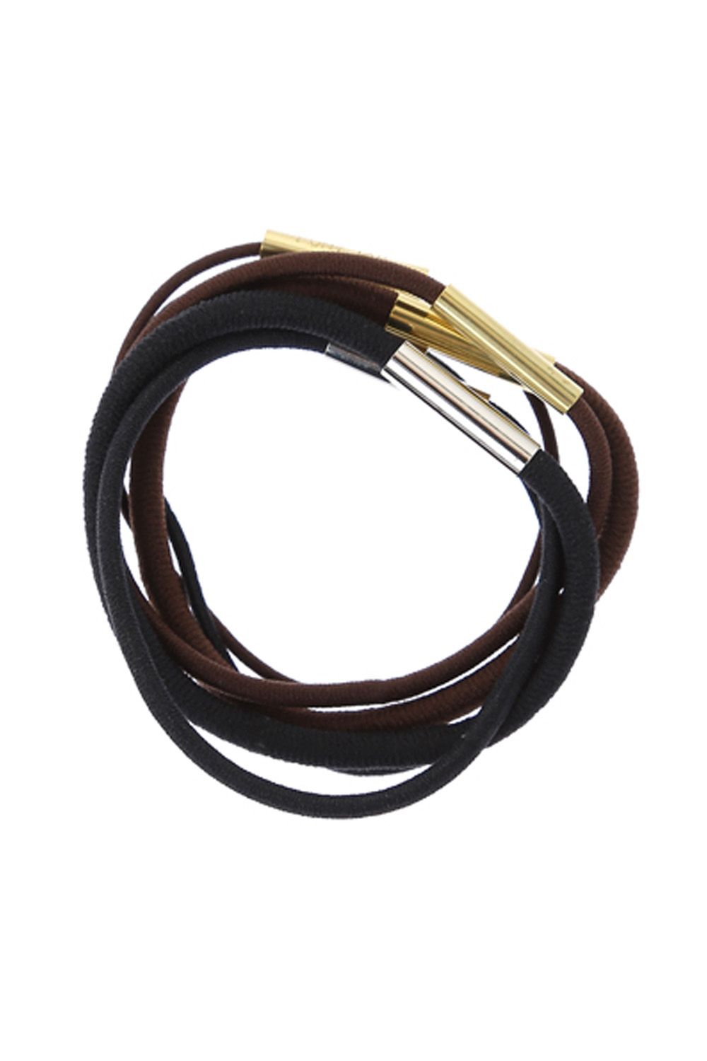 新品 N.HOOLYWOOD AC01peg RUBBER BK BROWN N.HOOLYWOOD - AC01peg HAIR RUBBER / BK / BROWN | Stripe
