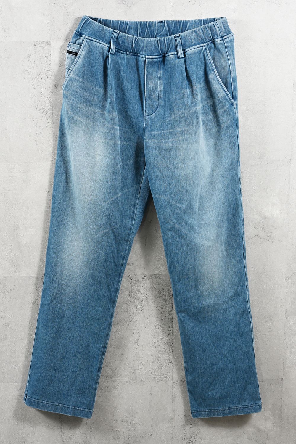 DENIM JERSEY WIDE PT / デニムジャージワイドパンツ