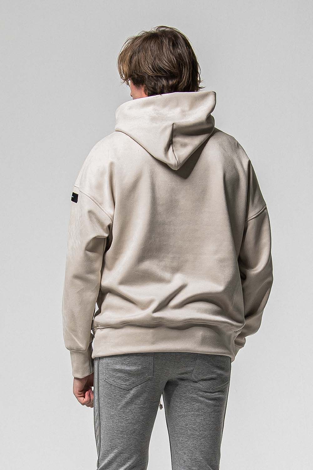 SUEDE LOOSE HOODIE / スウェード ルーズ フーディ