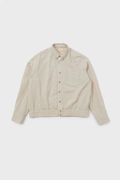 Cotton linen short length shirt / コットン リネン ショートレングス シャツ