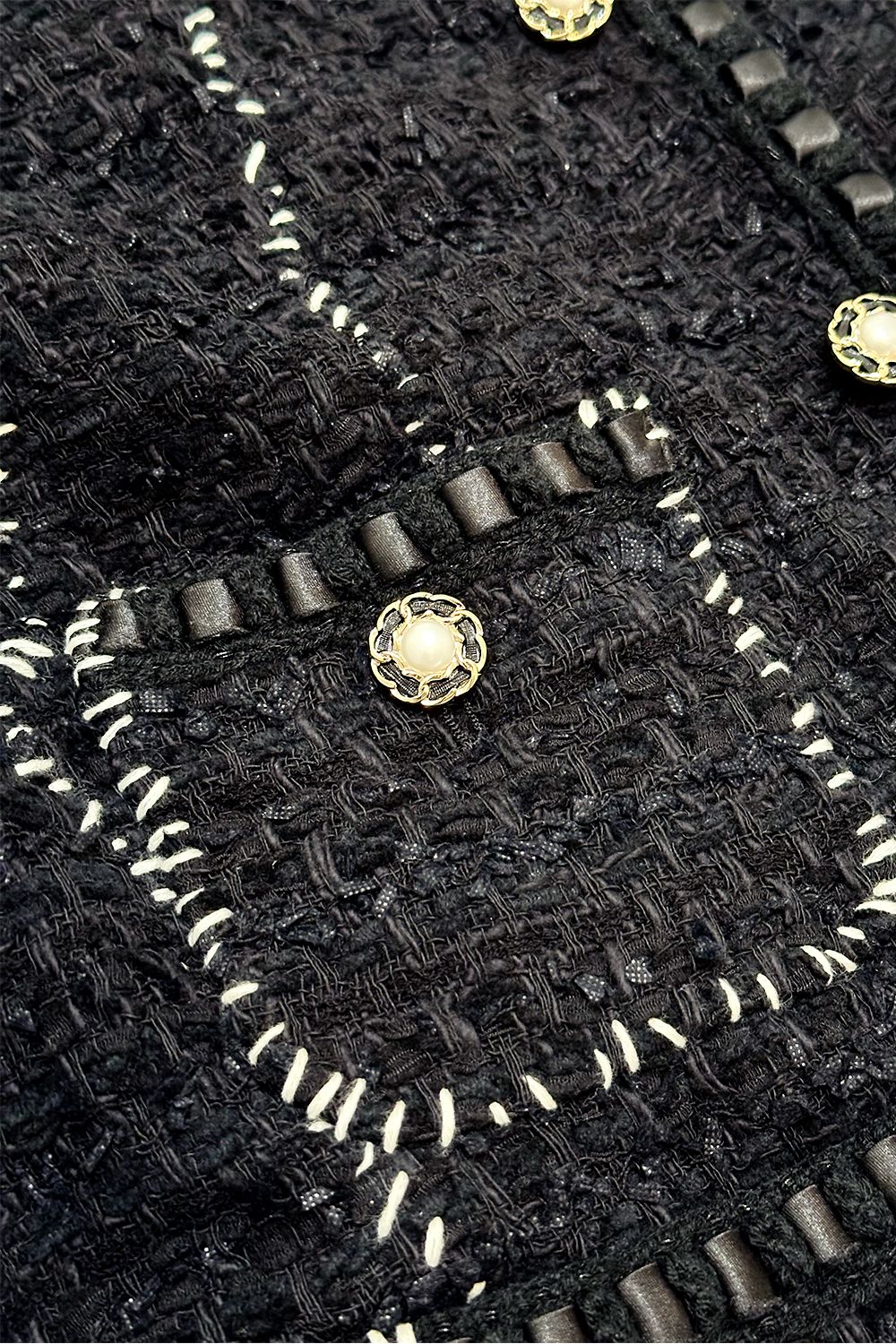 TWEED HOBO JACKET PEARL BUTTON / ツイード ジャケット パール ボタン