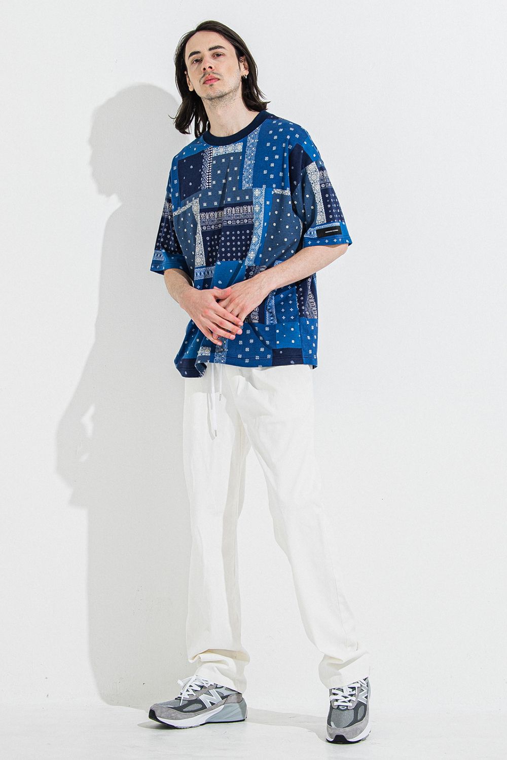 DENIM JERSEY WIDE PT / デニム ジャージ ワイド パンツ
