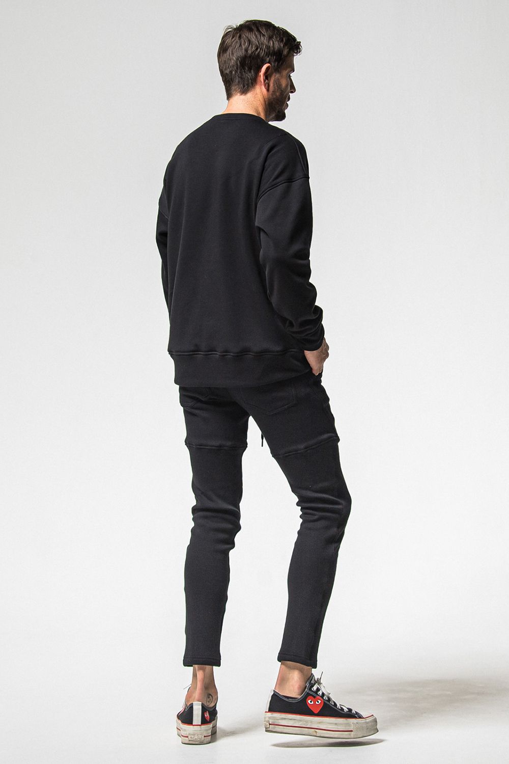 FRIDAY STANDARD LOGO VELOURS FLEECE TRINER / FRIDAYコラボ スタンダードロゴ 裏ベロアフリーストレーナー