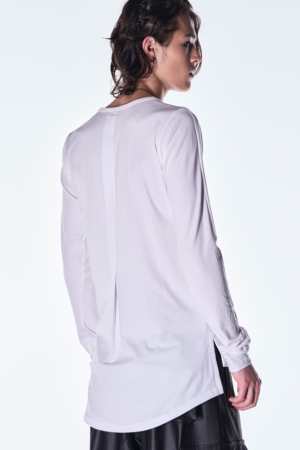 BEA TENJIKU V Neck T-Shirt / ベア天竺 Vネック ロングスリーブ Tシャツ