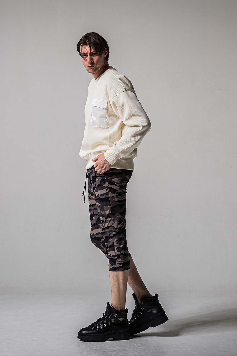 RE CROPPED PT / ナイロン イージー クロップドパンツ