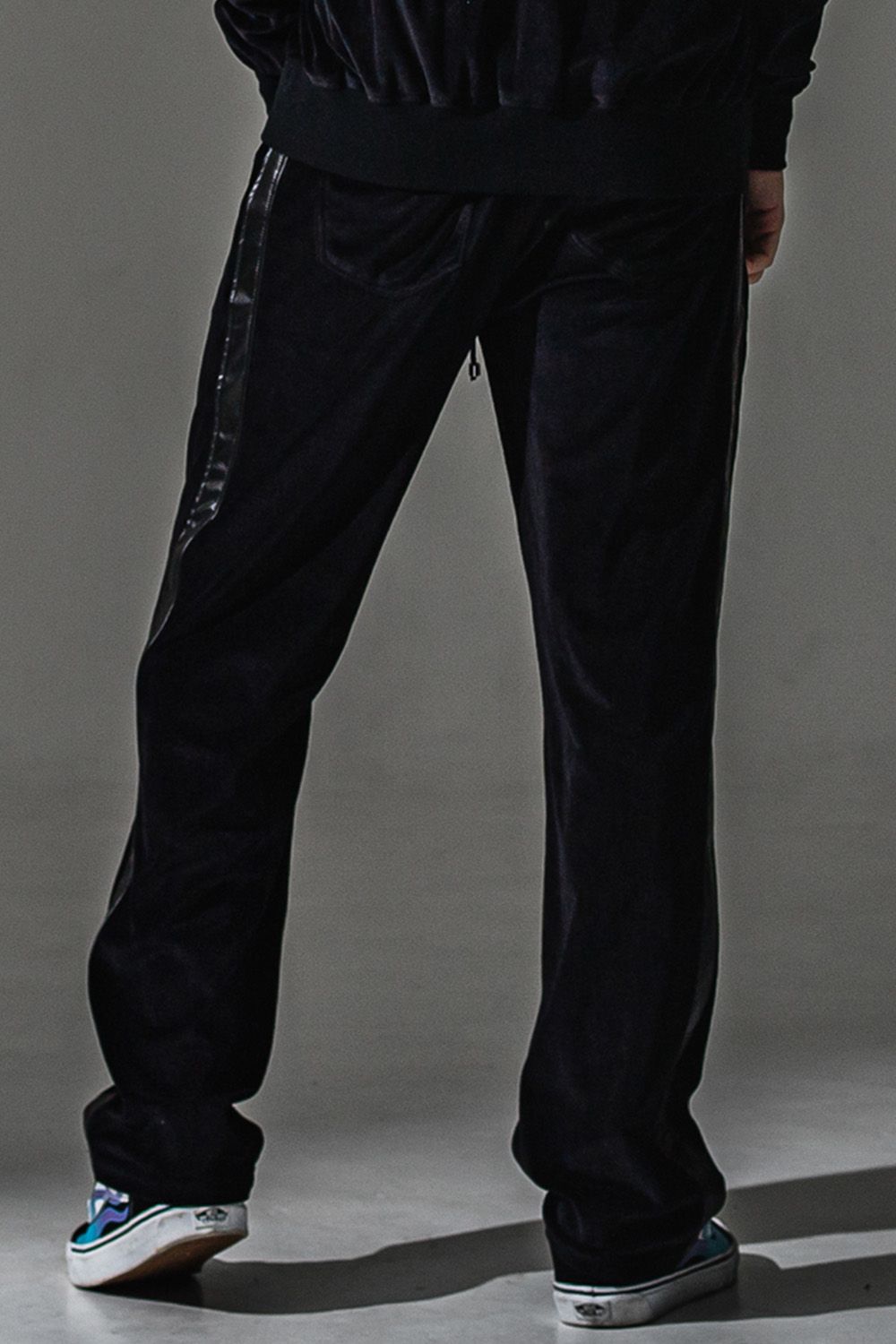 VELOUR SEMI WIDE TUCK PANTS / ベロア セミワイド ワイド タック パンツ