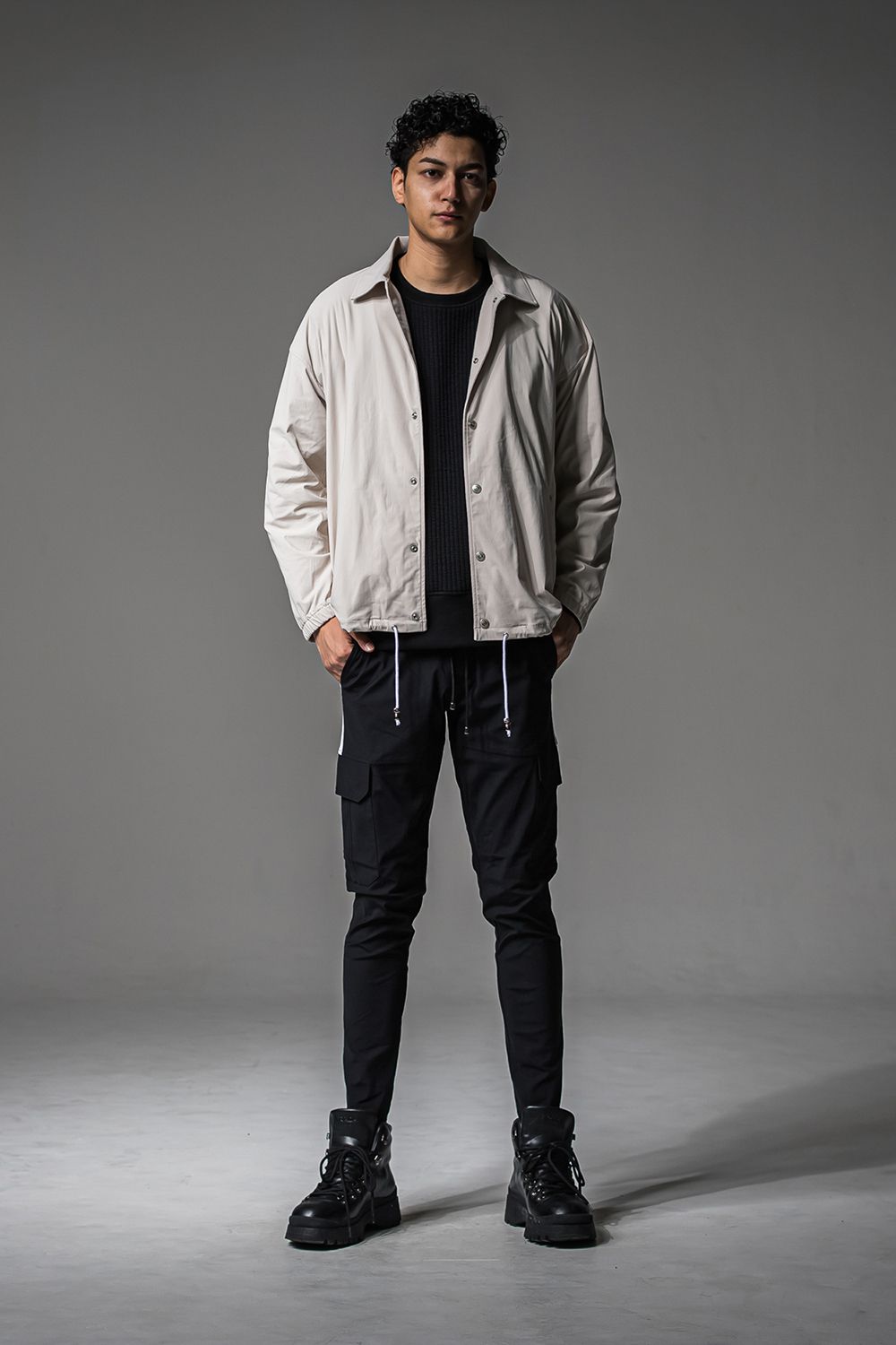 RESOUND CLOTHING - NYLON COACH JACKET / ナイロン コーチ