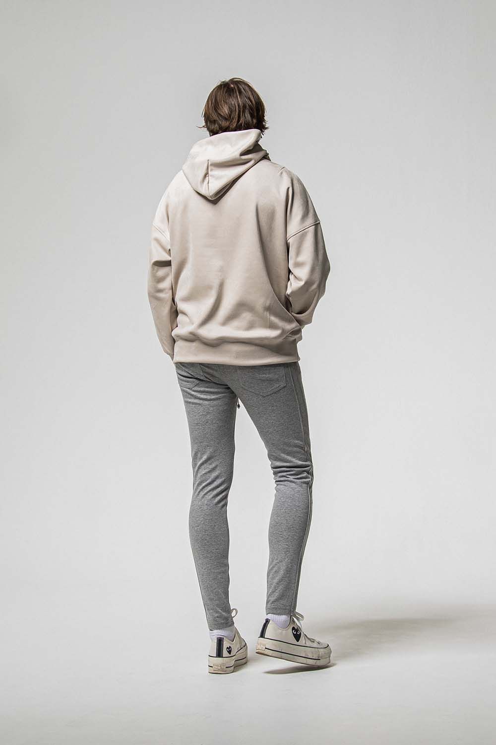 SUEDE LOOSE HOODIE / スウェード ルーズ フーディ