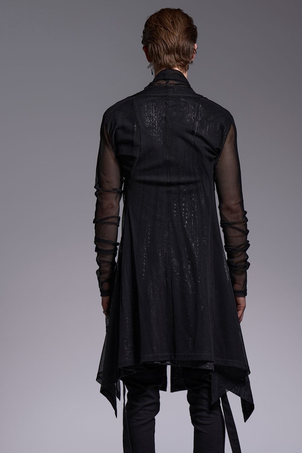 Mesh Dolman Sleeve Cardigan / メッシュ ドルマンスリーブ カーディガン