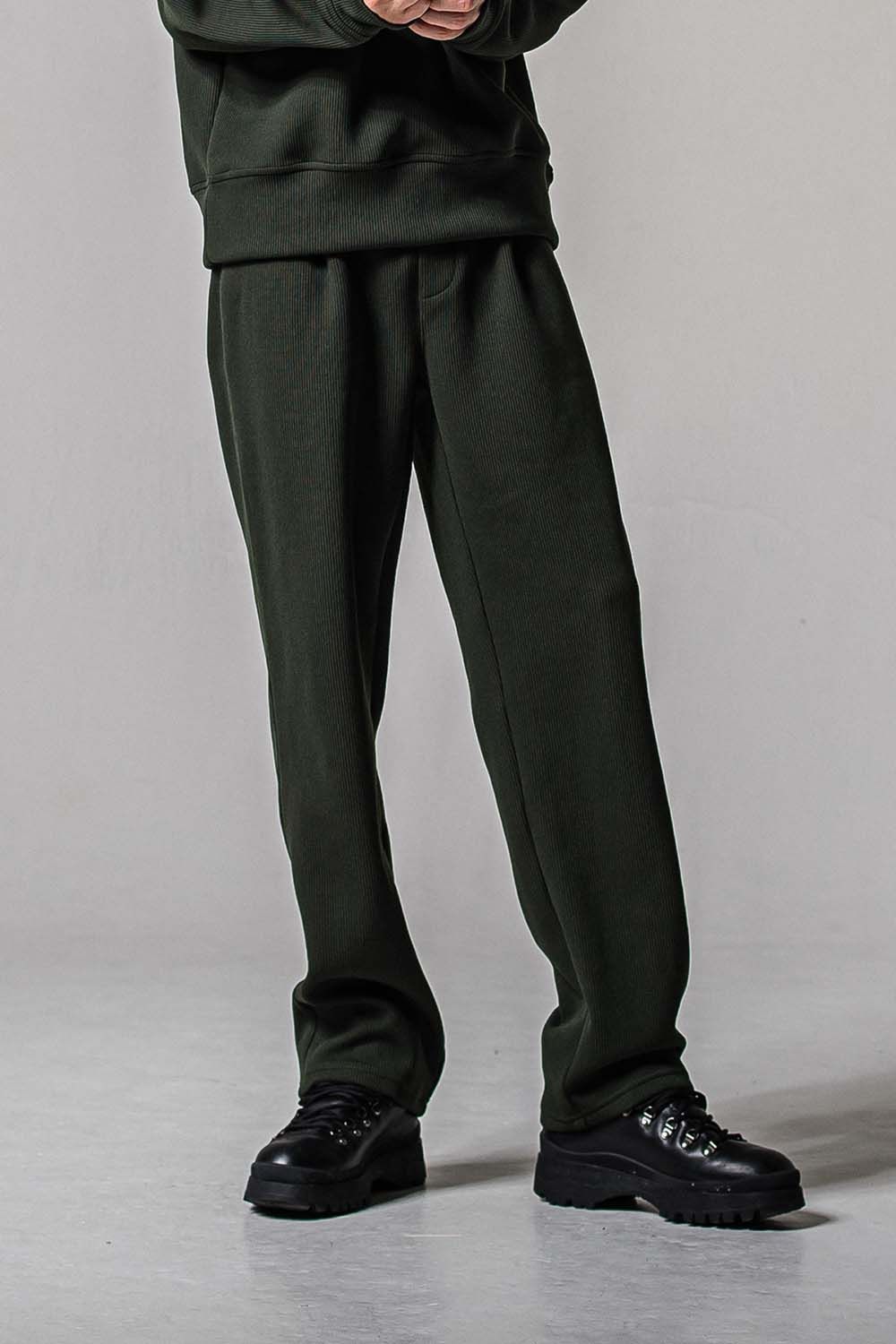 AZE WIDE TUCK PANTS / 畔編み ワイドタックパンツ