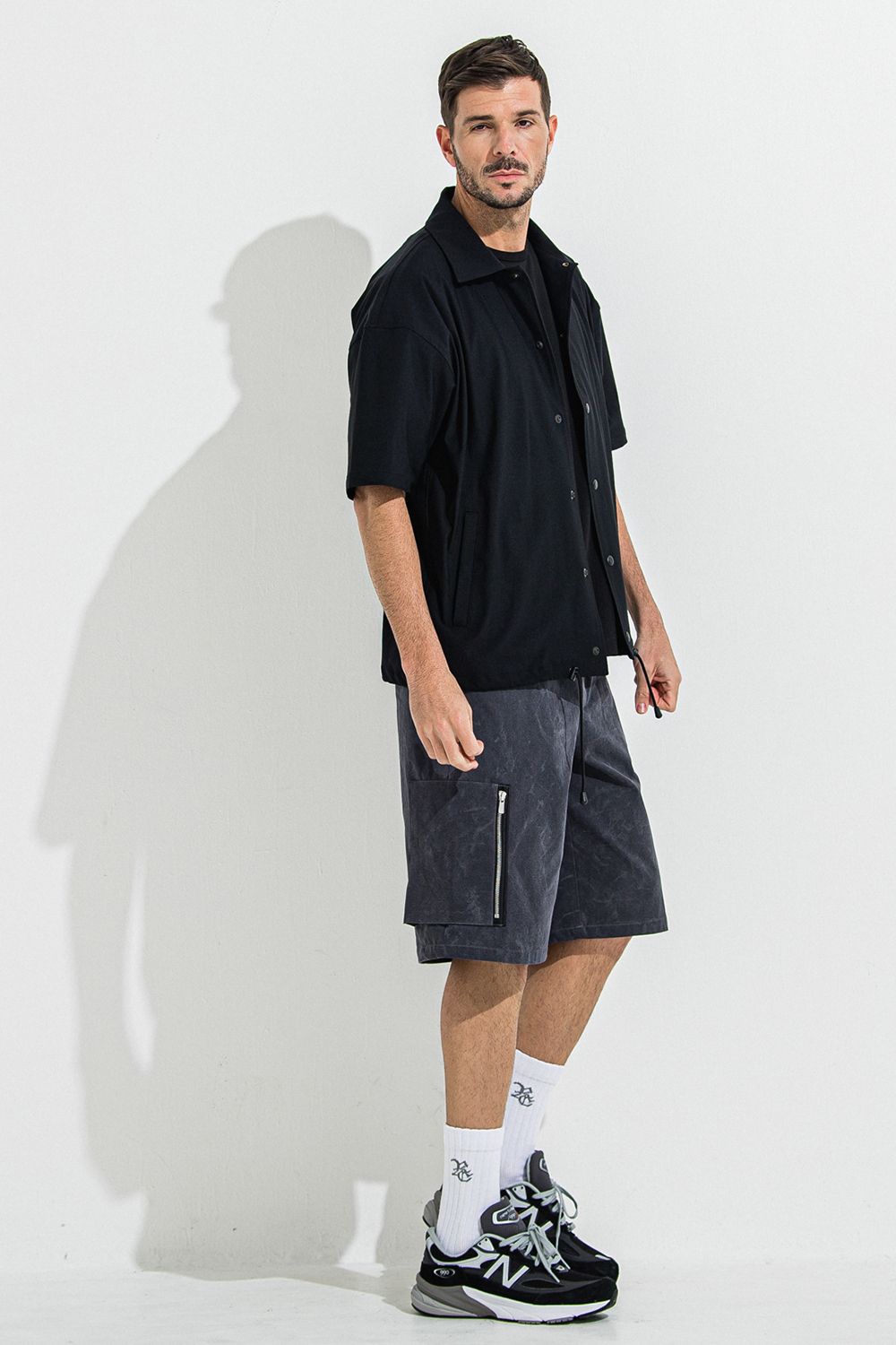 NYLON HALF COACH JACKET / ナイロン ハーフ コーチジャケット