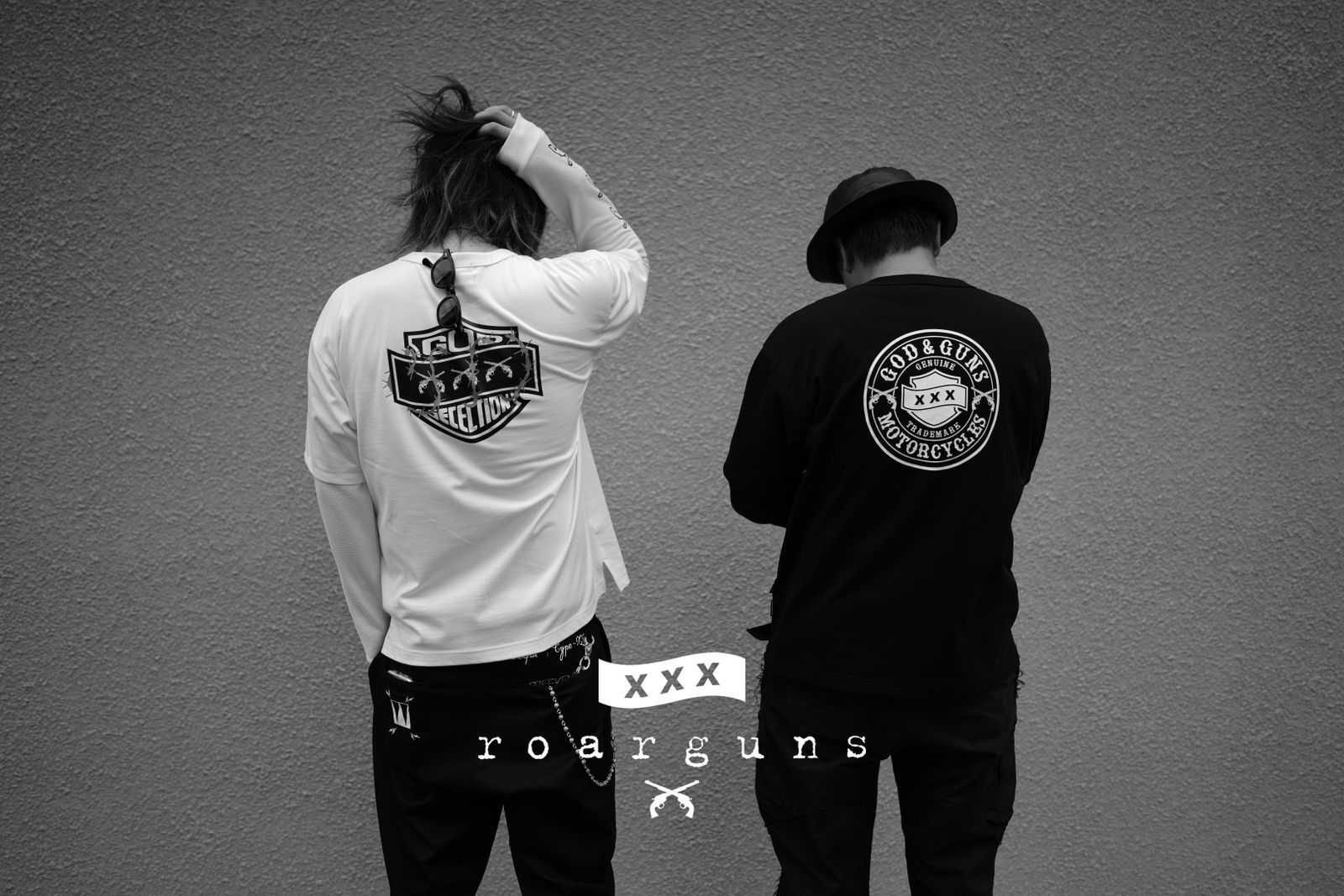 GOD SELECTION XXX × roarguns CIRCLE LOGO LAYERED T-SHIRT / ゴッドセレクション ロアーガンズ コラボレーション レイヤード ロングスリーブT
