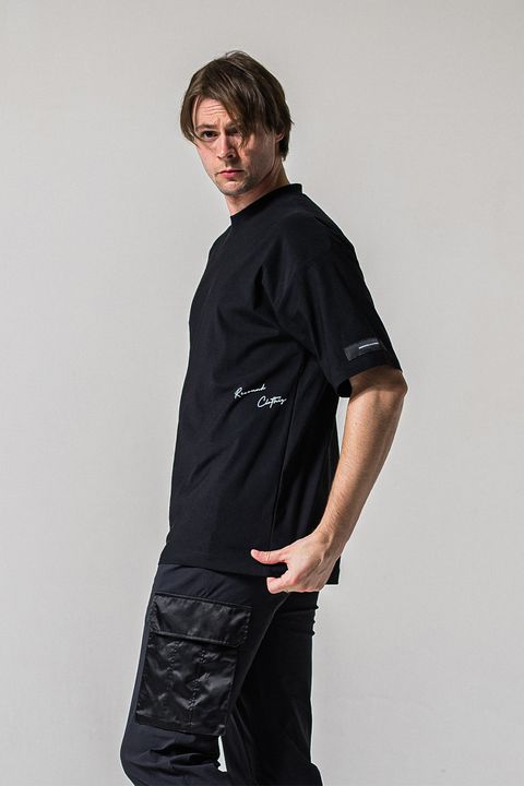 SIDE RC OVER TEE / サイドロゴ オーバー ナイロン Tシャツ