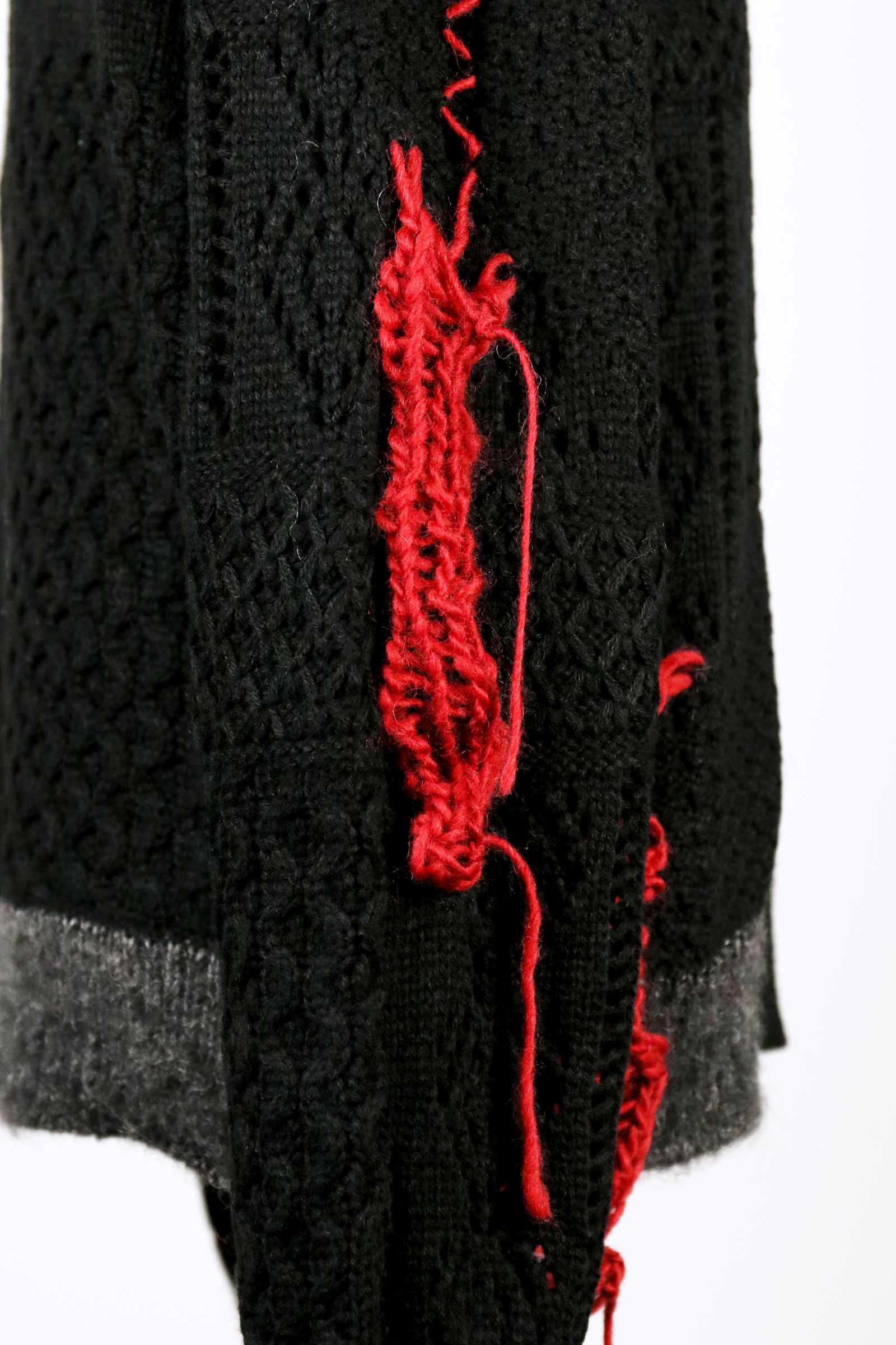 Mixed fur knit P/O / ミックス ファー ニット プルオーバー