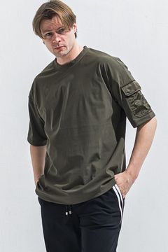 MILITARY POCKET NYLON OVER TEE / ミリタリー ポケット ナイロン オーバー Tシャツ