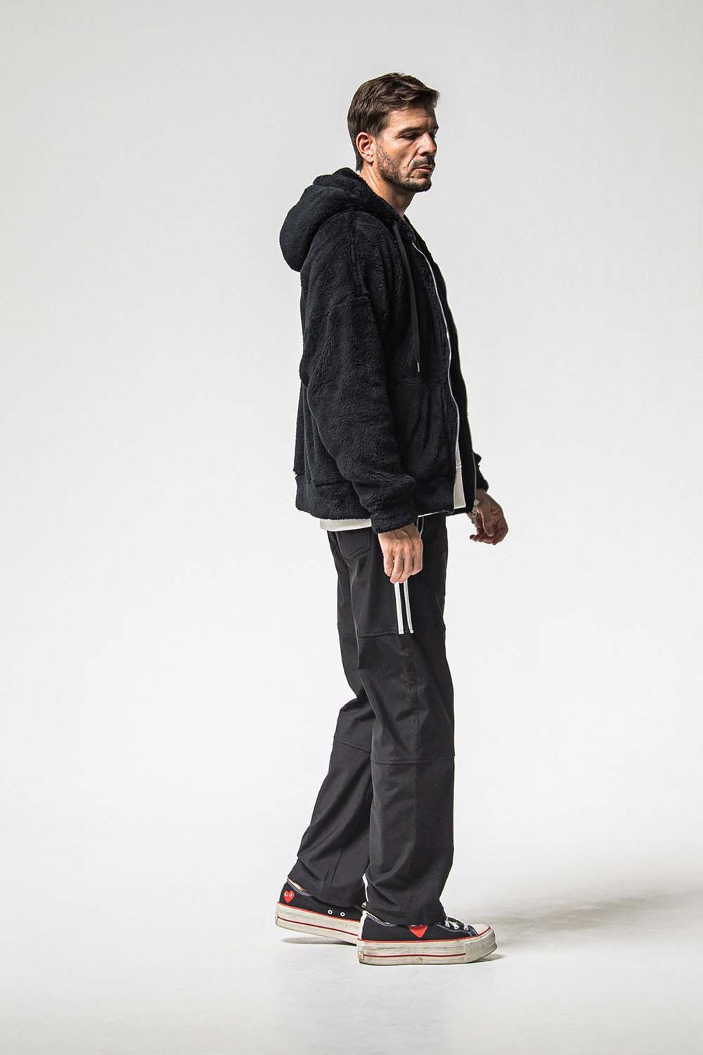 BOA ZIP LOOSE HOODIE / ボア ジップ ルーズ フーディ