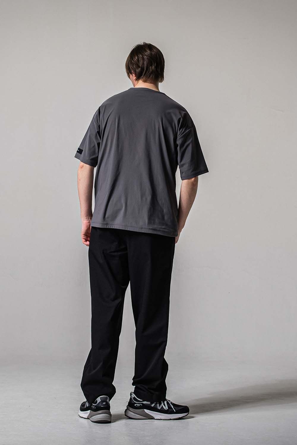 LEATHER POCKET OVER NYLON T / レザーポケット オーバー ナイロン Tシャツ