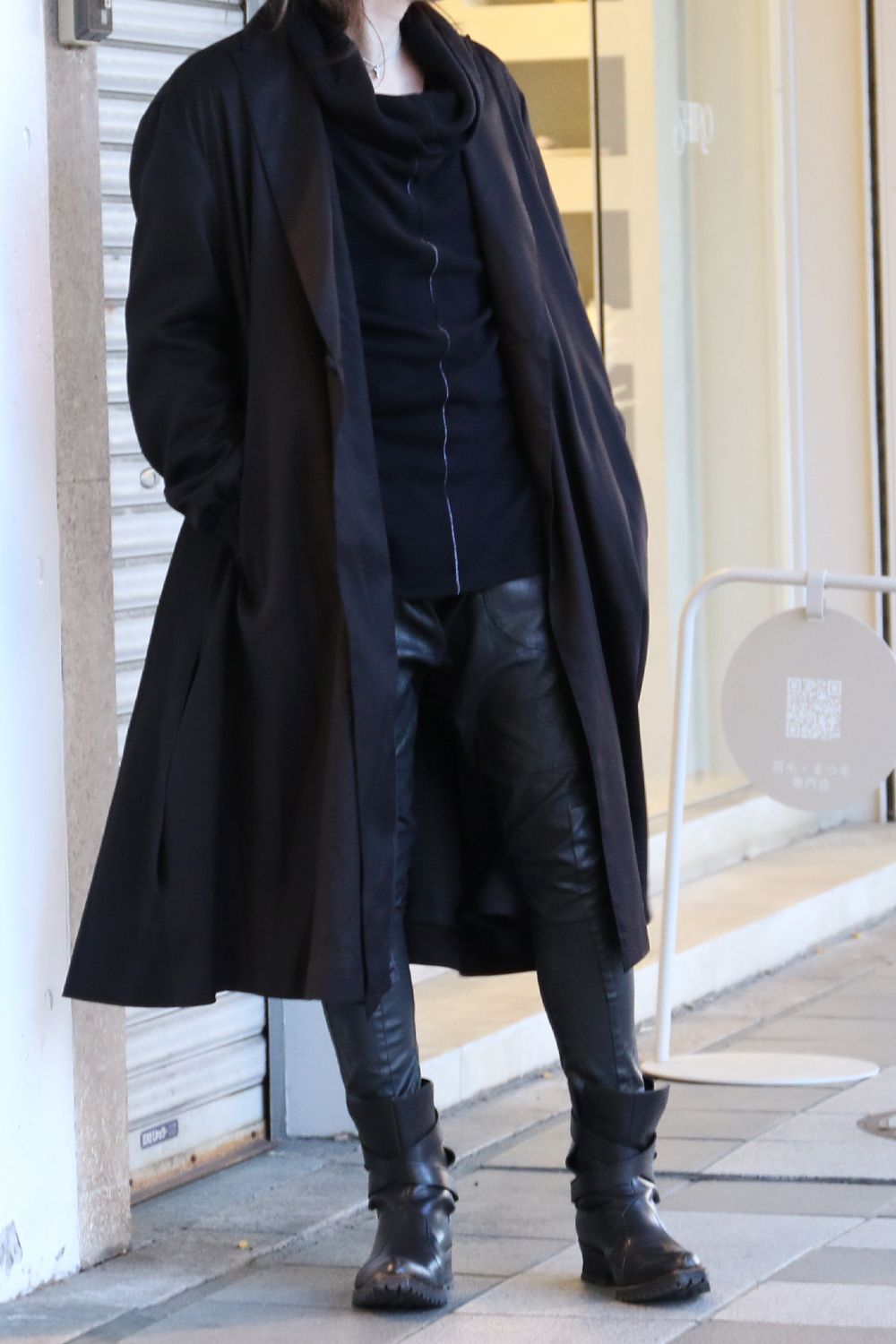 《kiryuyrik》Tencel Gabardine Drape Coat