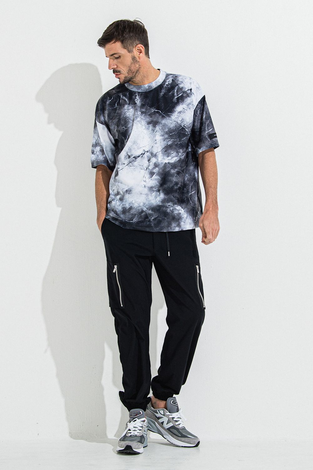 MARBLE RASH OVER T / マーブル オーバーサイズ ラッシュガード Tシャツ