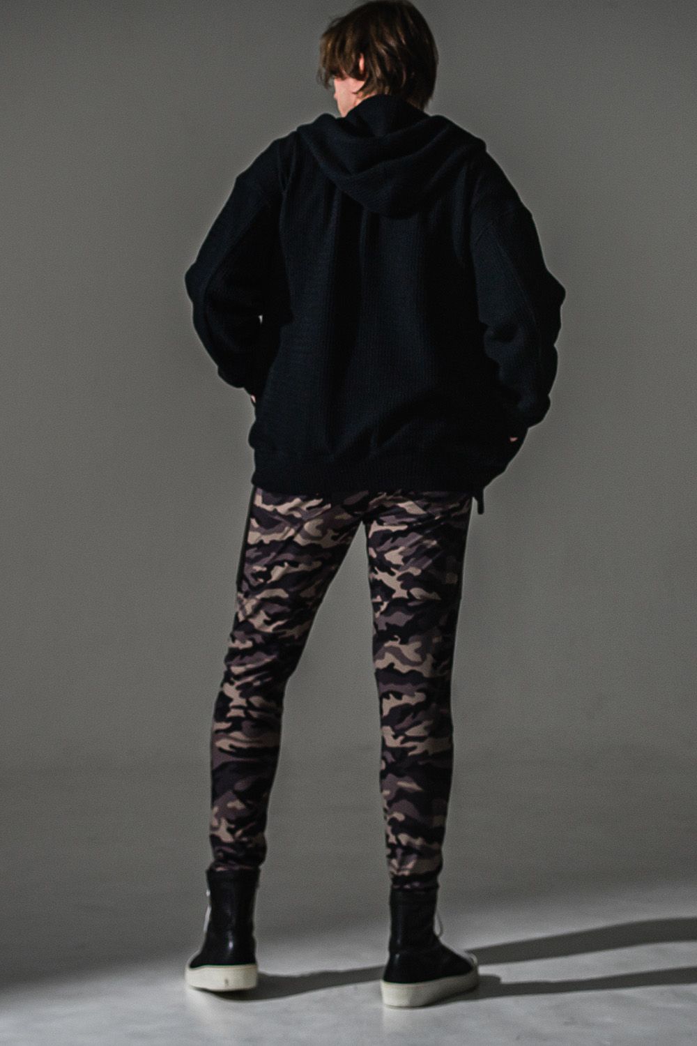 KNIT VARSITY HOODIE / ニット バーシティ フーディー