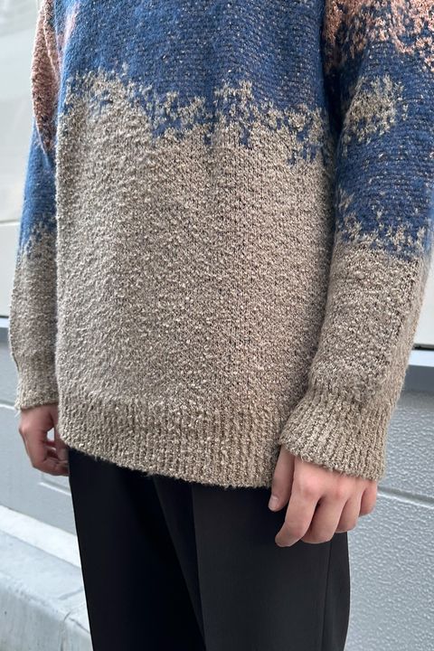 meagratia Lace tape denim BL Style②