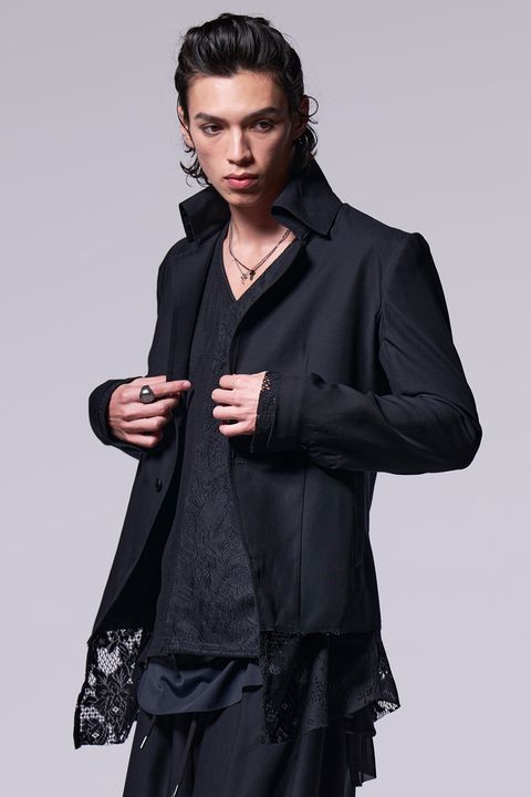 Tencel Gabardine Layered Short Single Napoleon / テンセル ギャバジン レイヤード ショート シングル ナポレオン