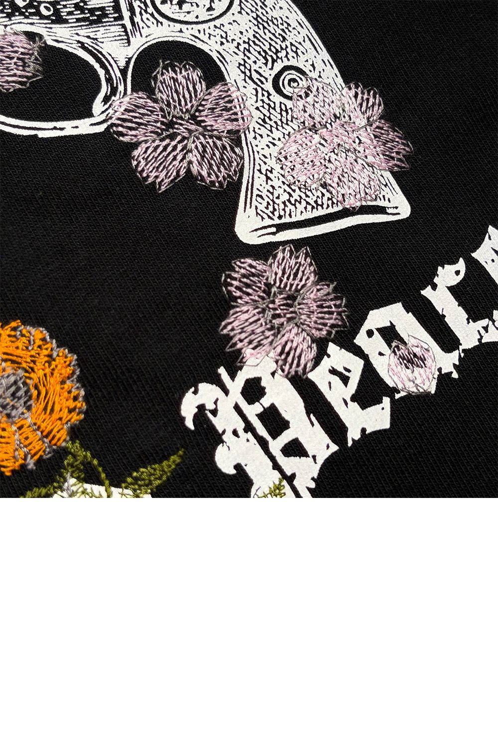 VIN/JER FLOWER/GUN / ヴィンテージ ジャージ Tシャツ フワラークロスガン