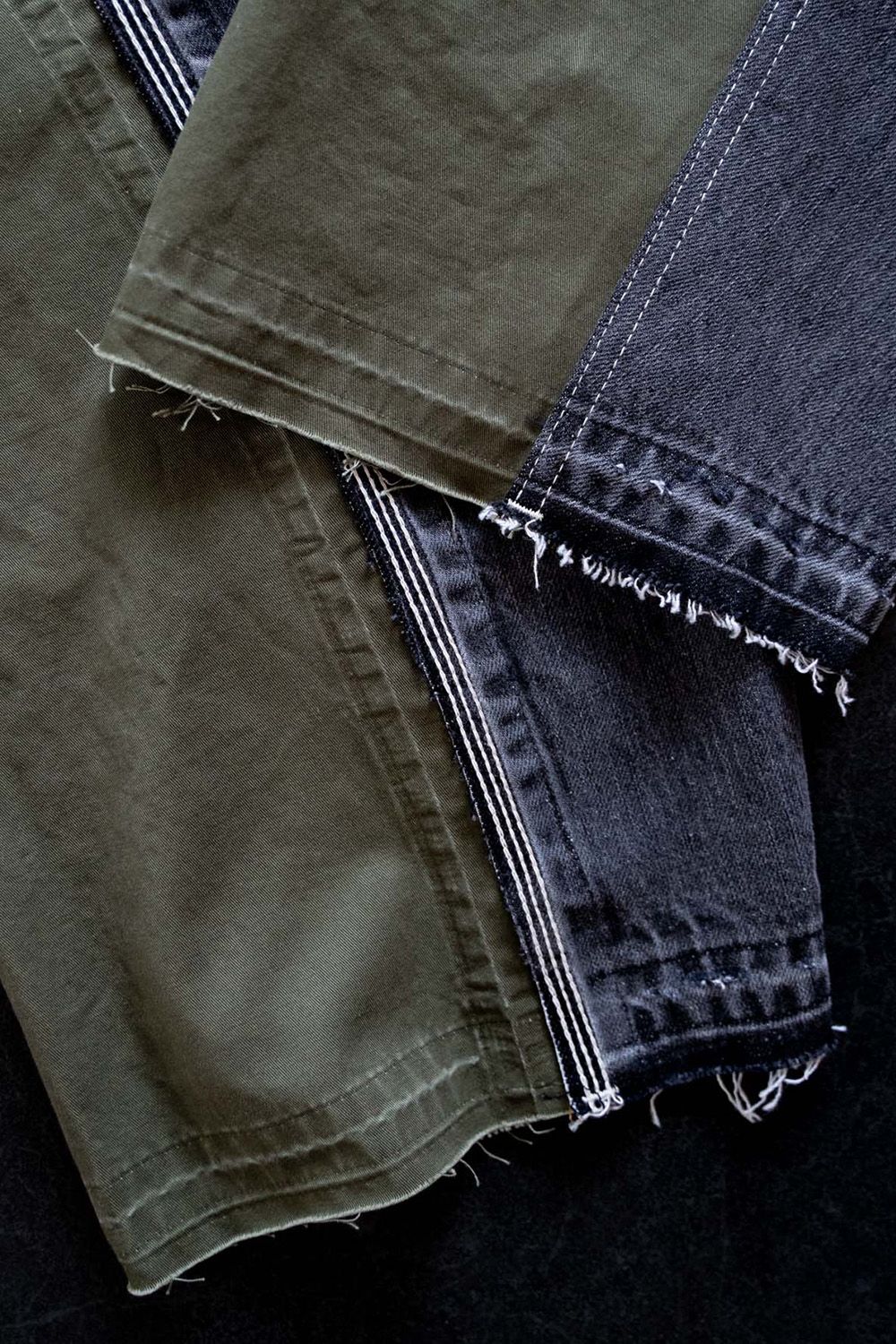 WRAP SEAM LOOSE FIT / ラップ シーム ルーズ フィット リメイク デニム バレルパンツ