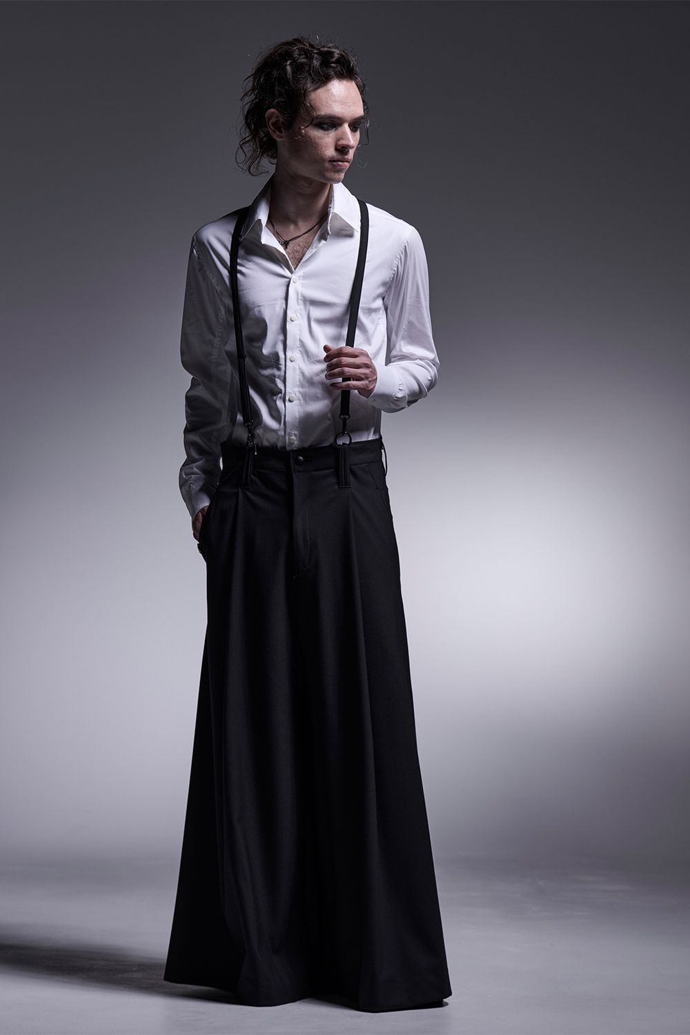 洋楽 skryvania kiryuyrik - TWS Tropical Suspender Wide Tuck Slacks / TWS