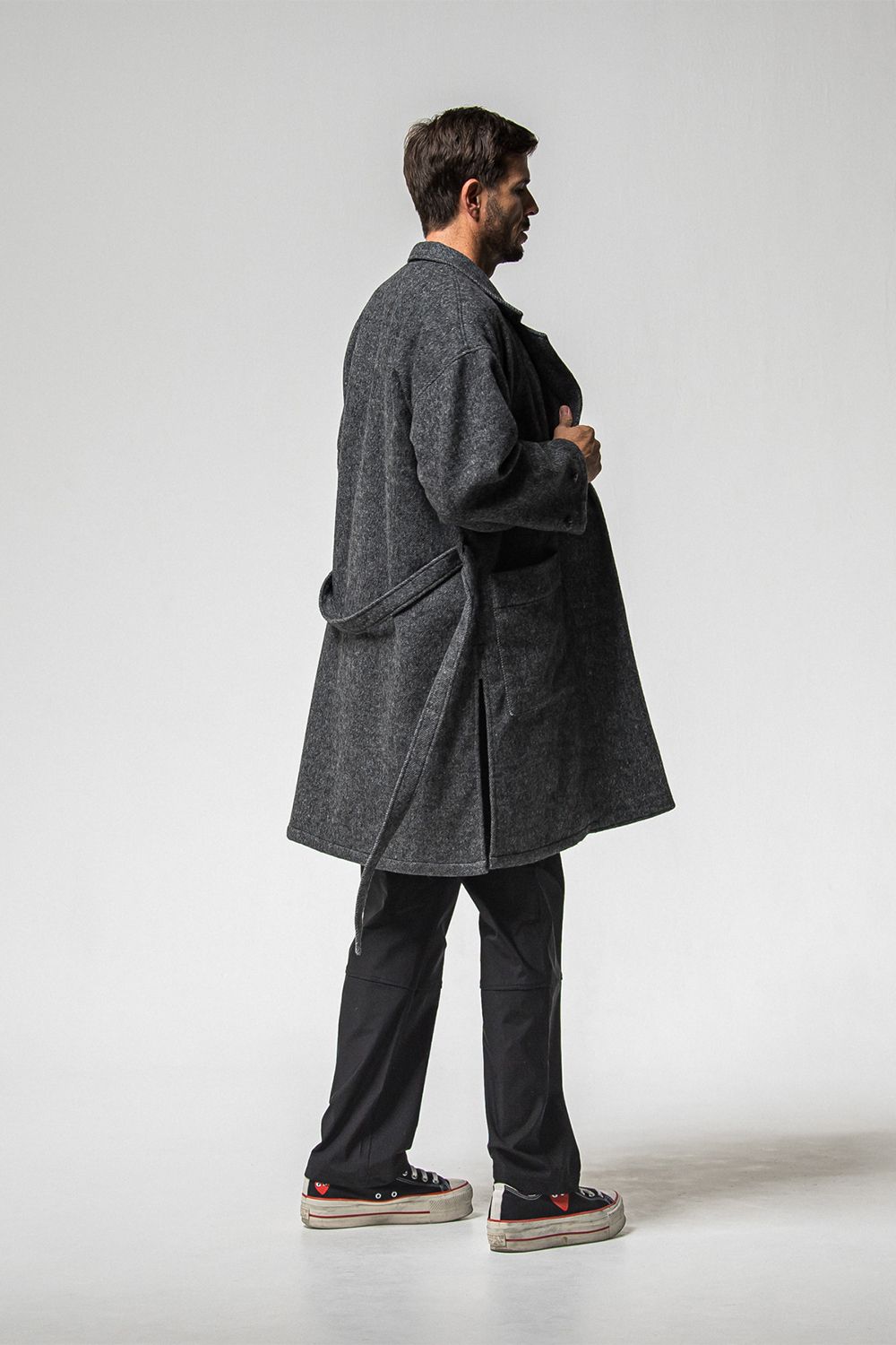 GOWN OVER COAT / オーバーサイズ ガウン コート