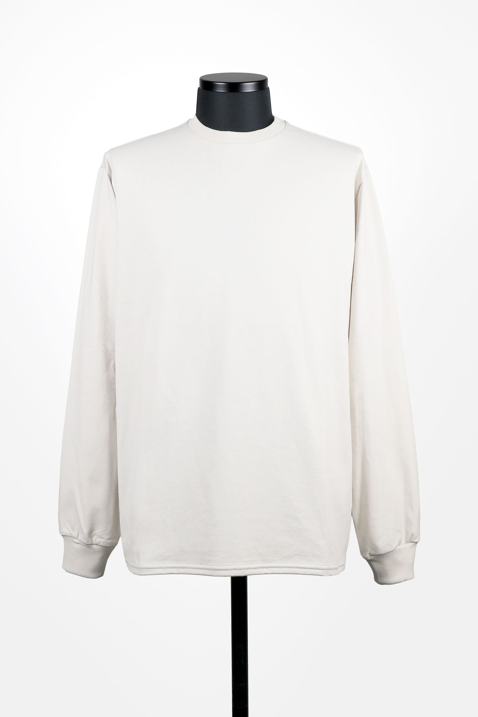 marka - 40/2 ORGANIC COTTON KNIT CREW NECK TEE L/S / オーガニックコットン26G天竺 クルーネック  ロングスリーブ Tシャツ | laid-back