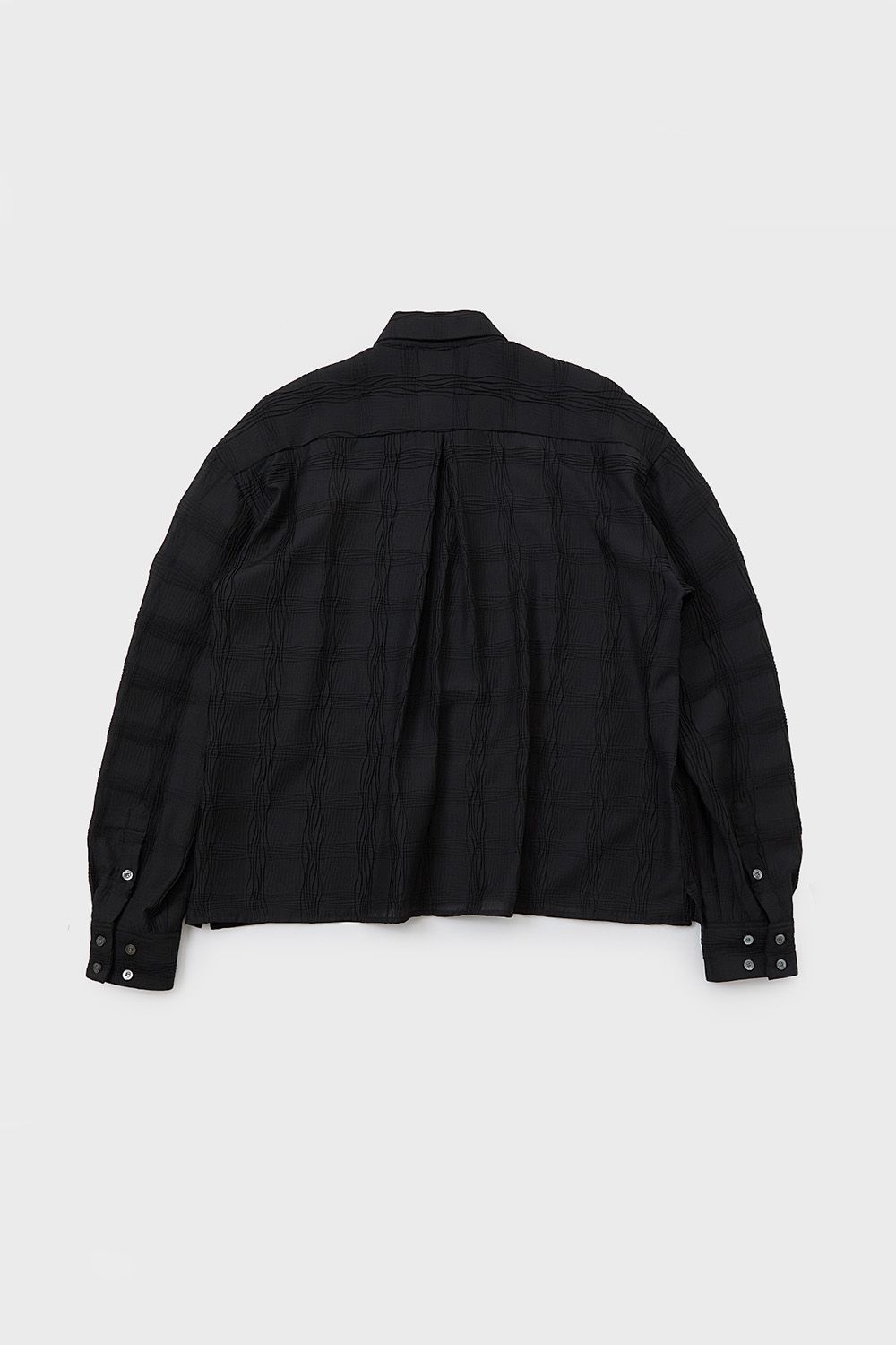 Wave pleats shirt / ウェーブ プリーツ シャツ
