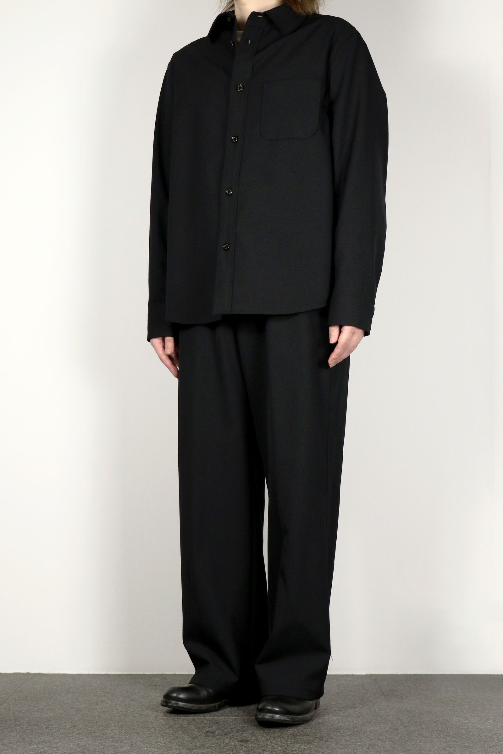 MARKAWARE - ORGANIC WOOL SURVIVAL CLOTH WIDE CARPENTER TROUSERS / オーガニック  ウール サバイバルクロス ワイド カーペンター トラウザーズ | laid-back