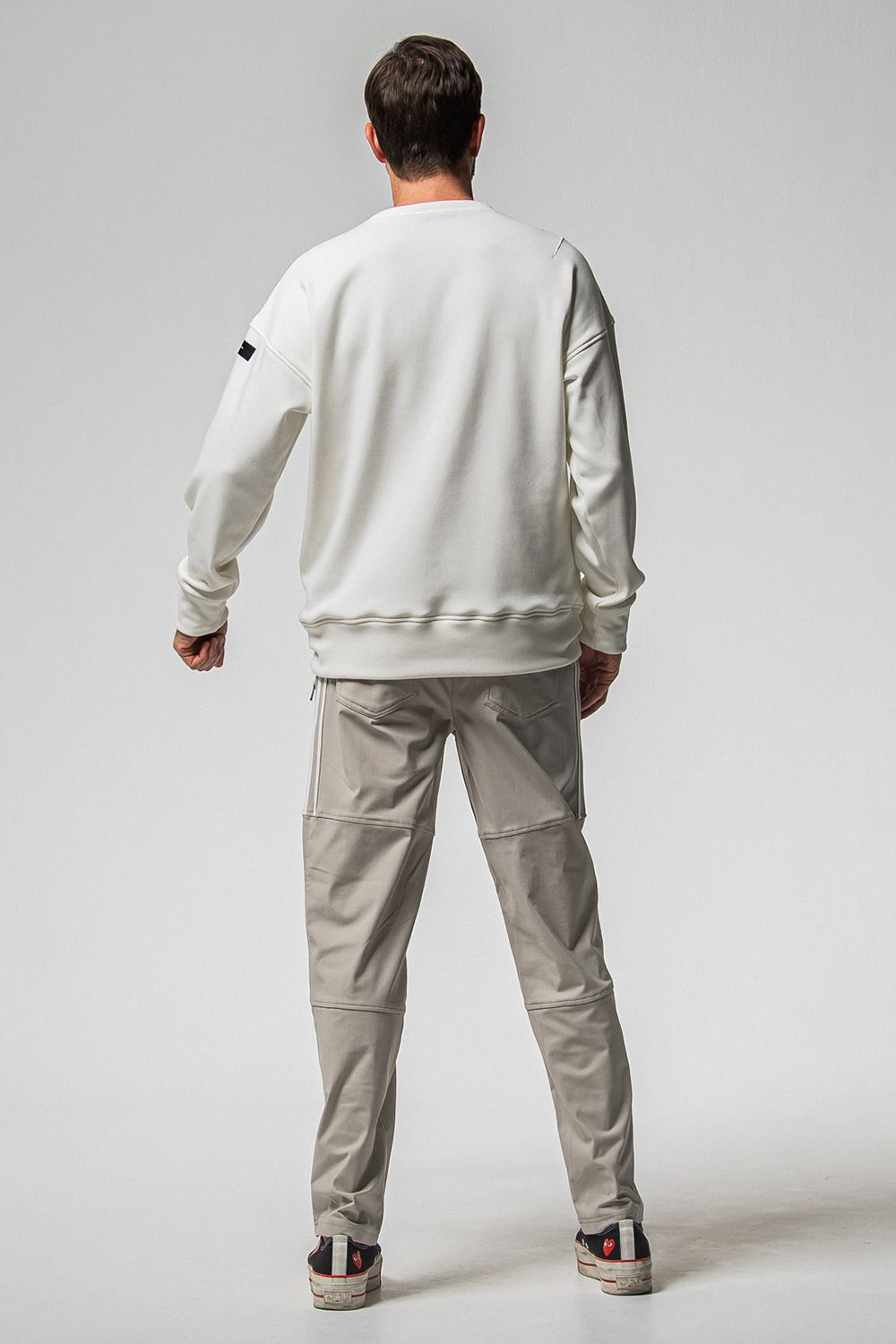 FRIDAY STANDARD LOGO VELOURS FLEECE TRINER / FRIDAYコラボ スタンダードロゴ 裏ベロアフリーストレーナー