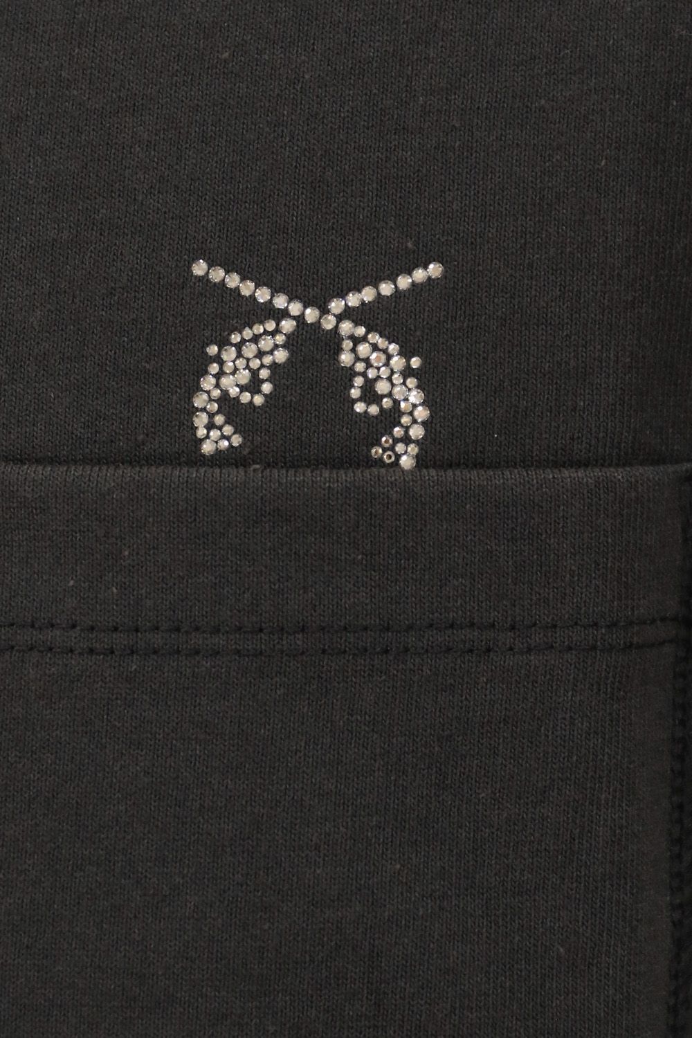 POCKET L/S T CRY / ポケット ロングスリーブ モックネック Tシャツ クロスガンクリスタル