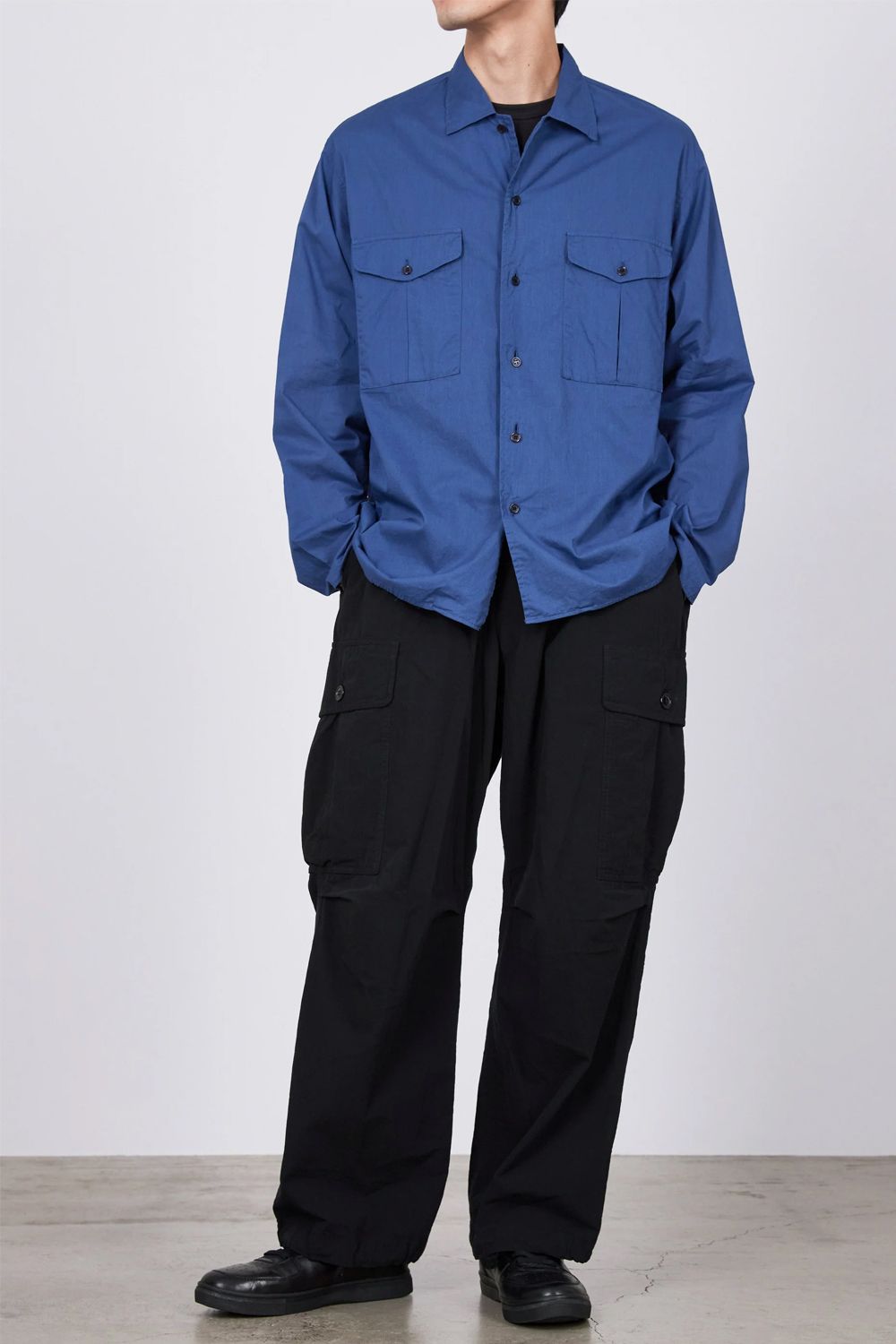 marka - TUMBLED ORGANIC COTTON POPLIN FATIGUE PANTS