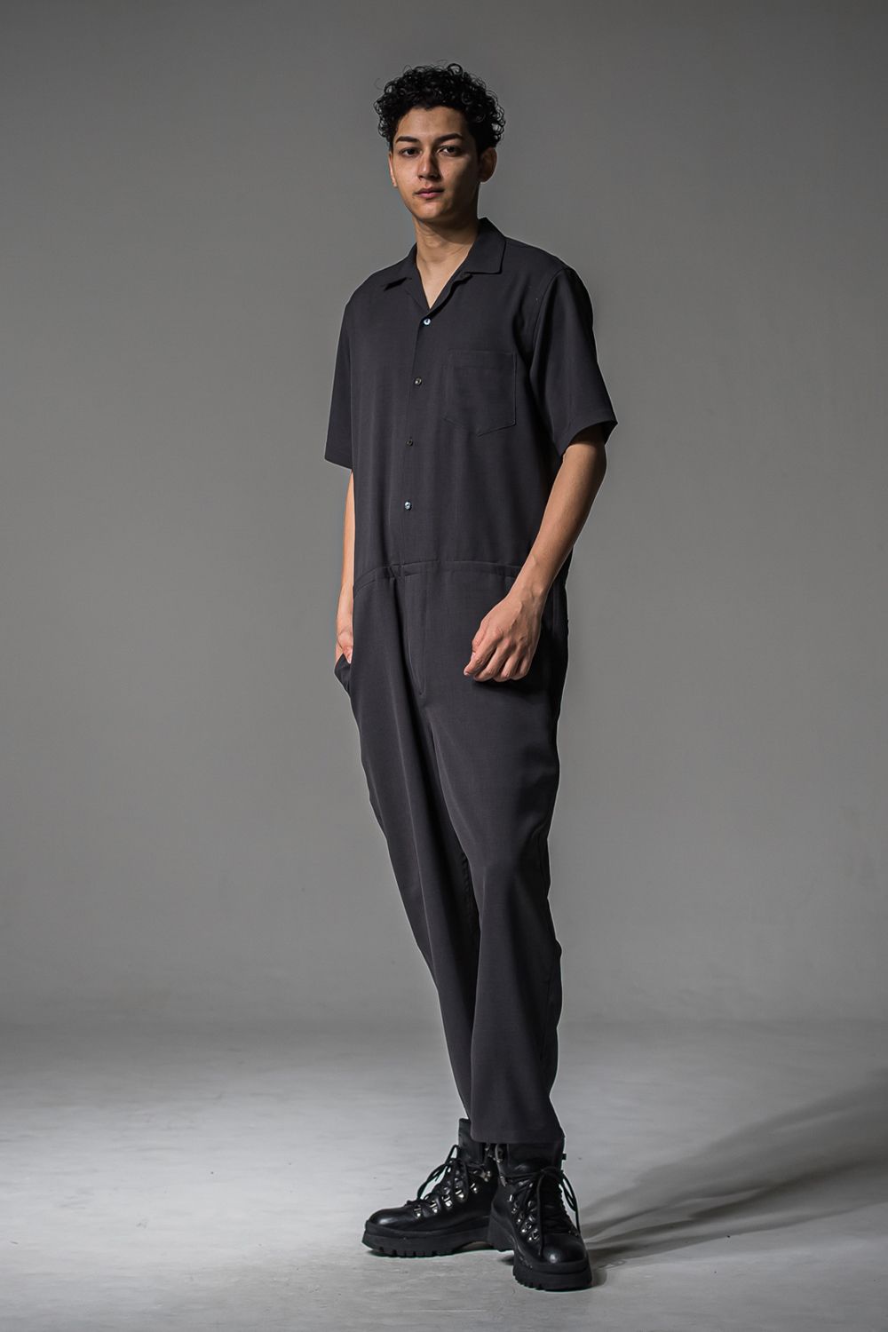 rage twill half all in one / 半袖シャツオールインワン